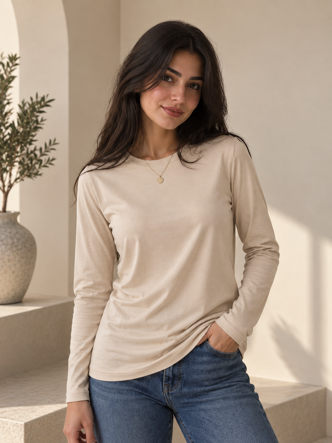3-bundle cotton basic Tee
