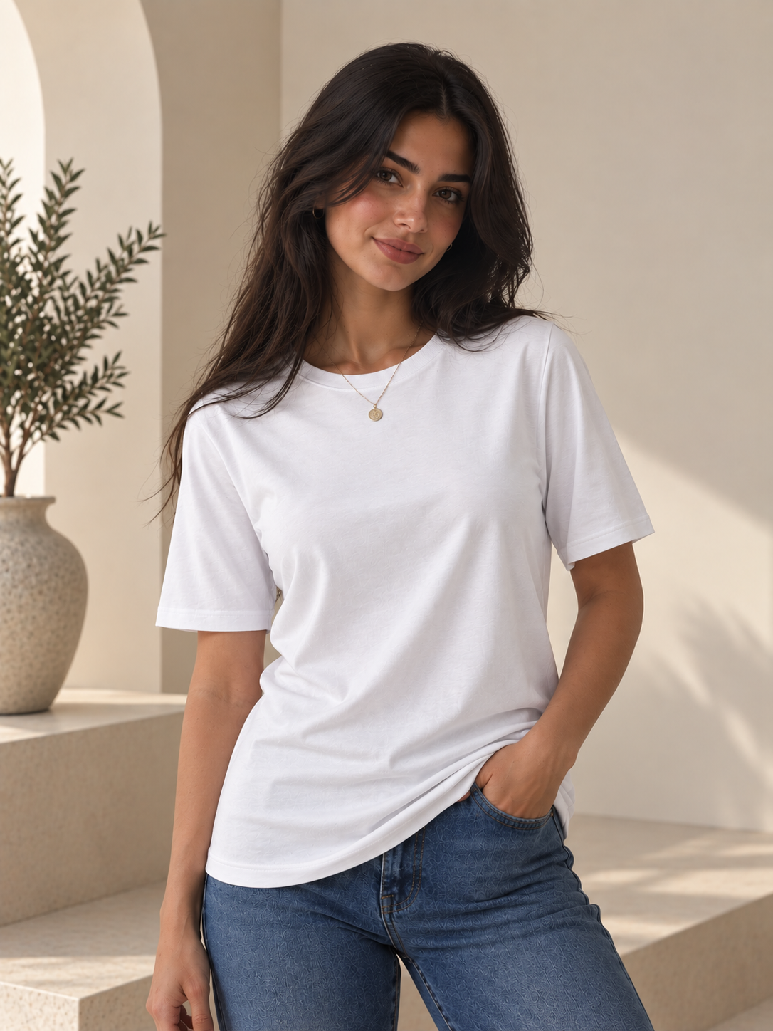 cotton basic Short sleeve
