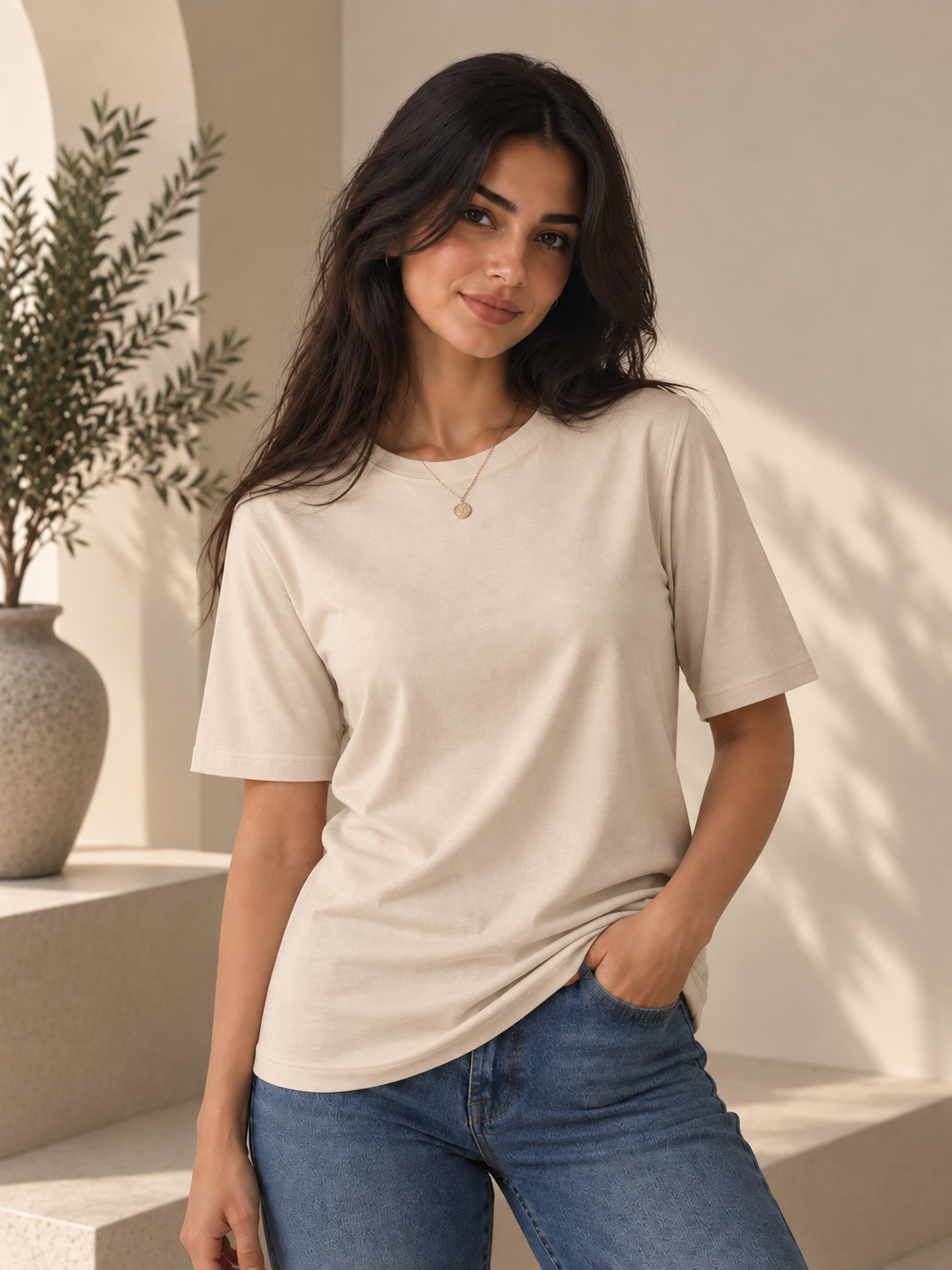 cotton basic Short sleeve
