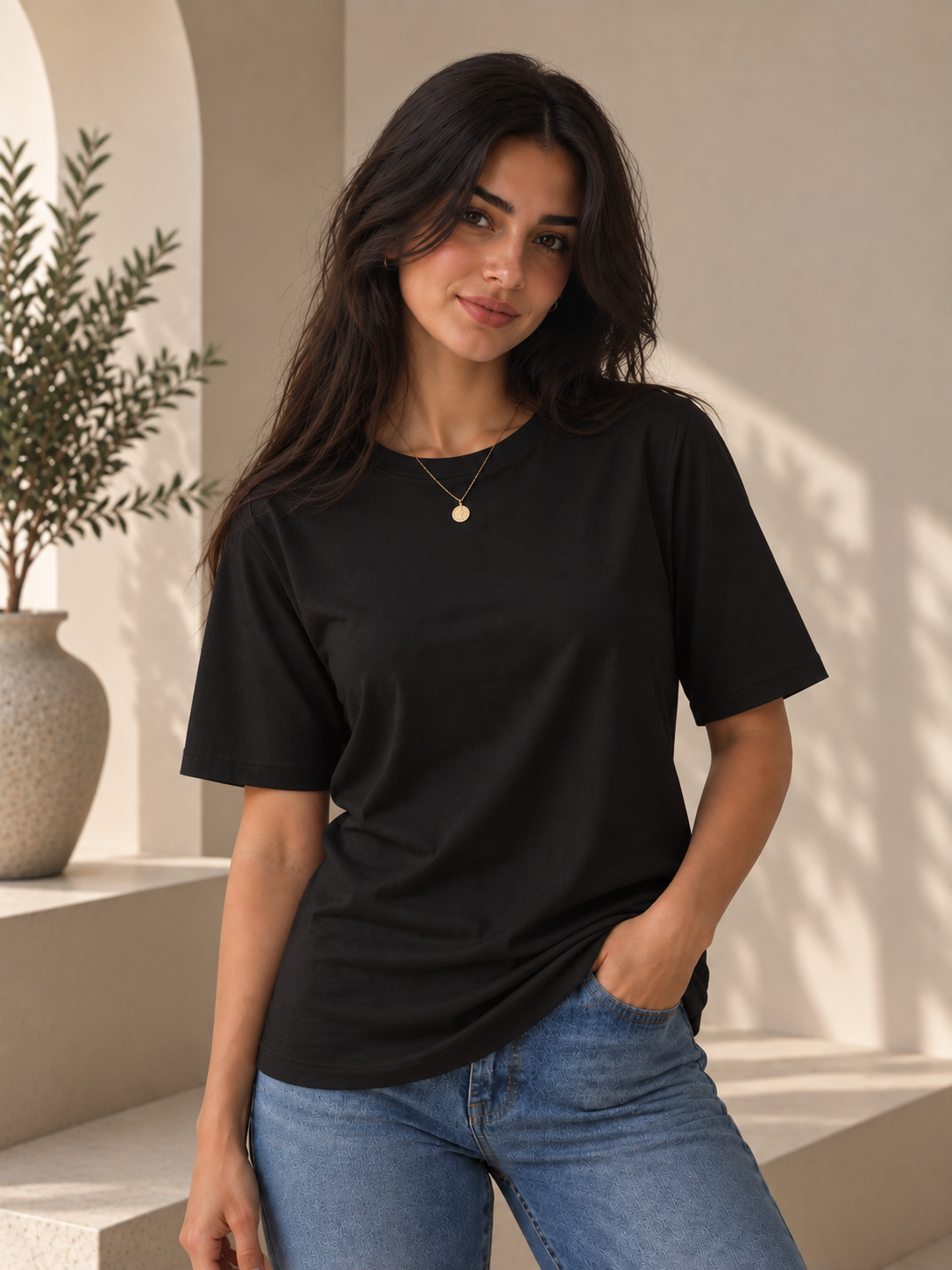 cotton basic Short sleeve