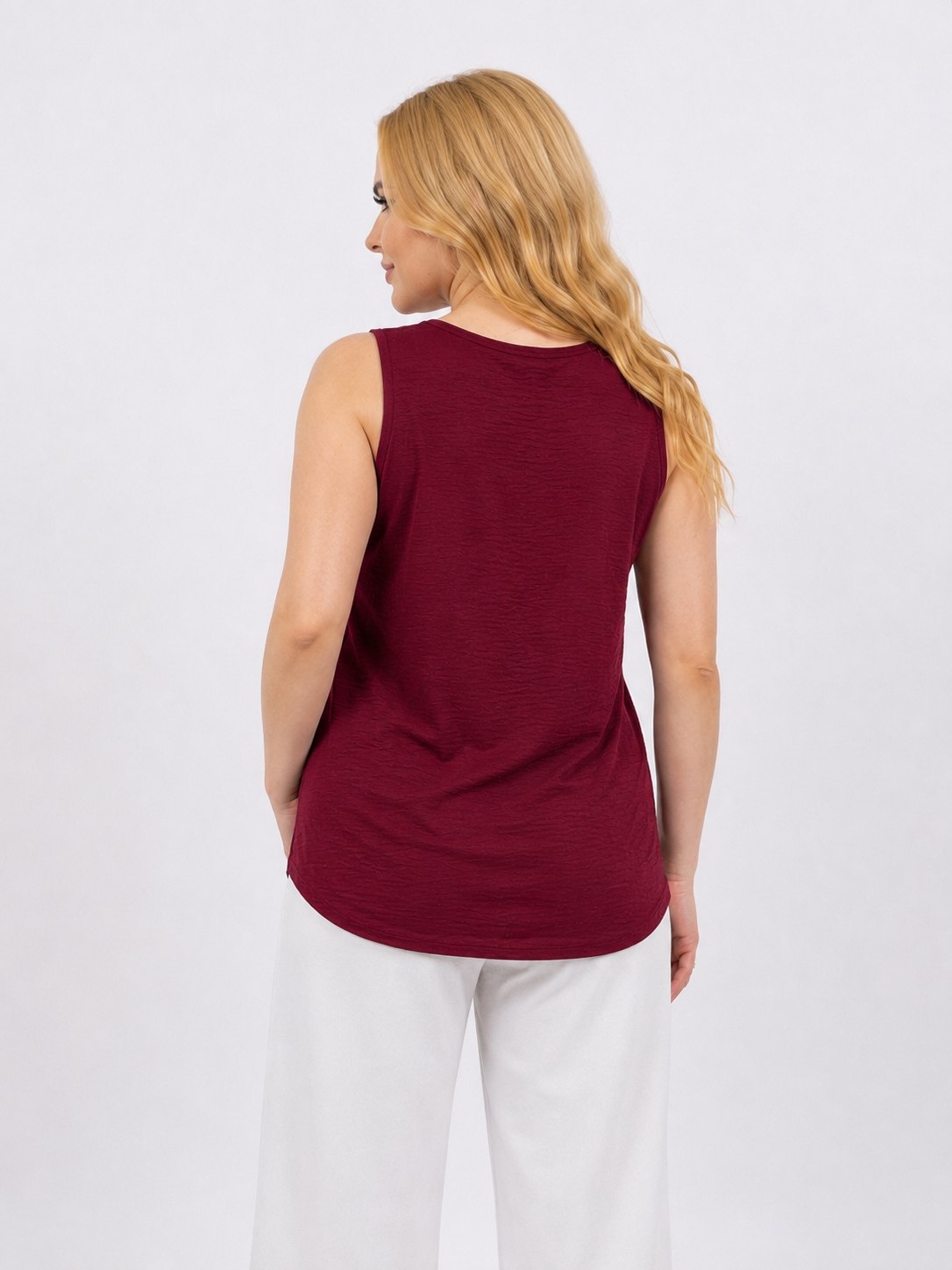 Basic Cut Top - Burgundy