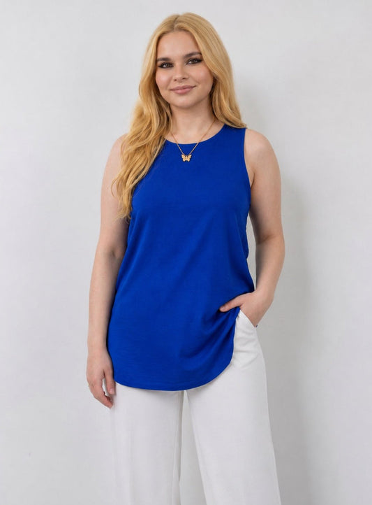 Basic Cut Top - Navy